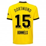 Günstige Fußballtrikots Borussia Dortmund Hummels 15 Heimtrikot 2023-24 Kurzarm